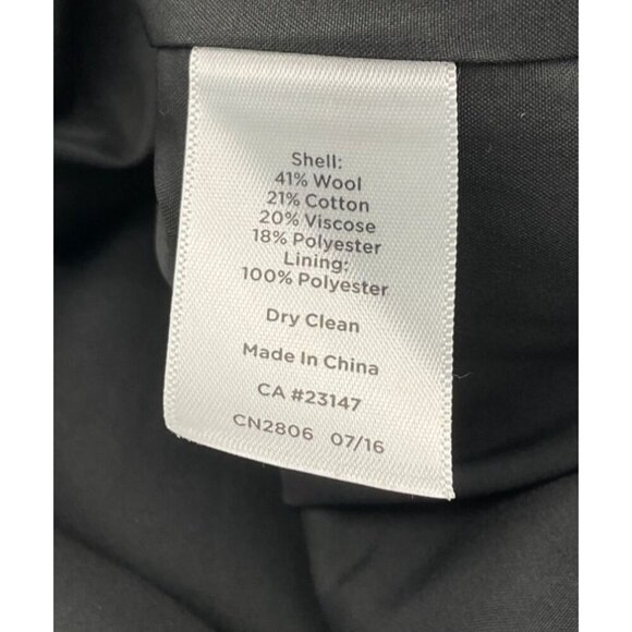 Talbots Wool Blend Blue Polka Dot Tweed A-Line Lined Skirt Back Zip Sz 8 - Picture 5 of 6